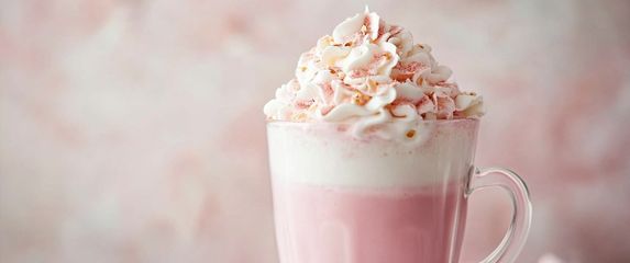 Ružičasta vruća čokolada