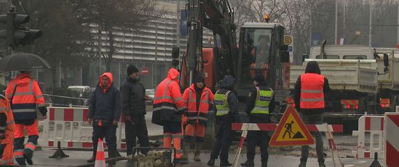 Puknuće cijevi u Zagrebu