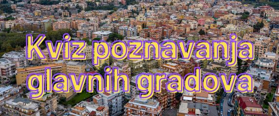 Slika urbanog područja uz naslov kviza