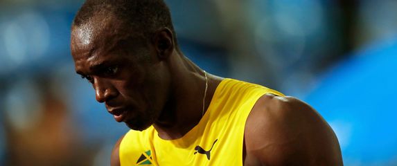 Sportaš Usain Bolt za vrijeme utrke