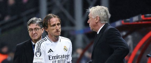 Luka Modrić i Carlo Ancelotti