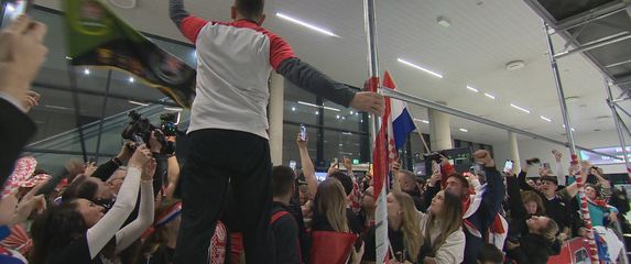 Doček rukometaša u zračnoj luci