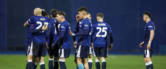 Igrači Dinama slave gol