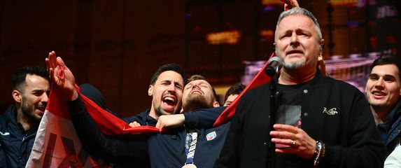 Doček rukometaša u Zagrebu