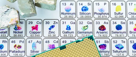 Rijetki zemni minerali, ilustracija