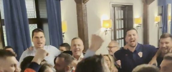 Slavlje hrvatske futsalske reprezentacije