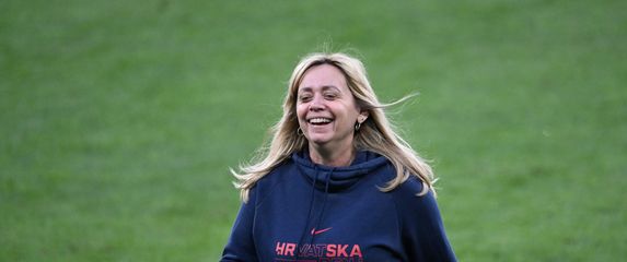 Iva Olivari na treningu nogometne reprezentacije