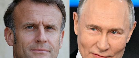 Emmanuel Macron i Vladimir Putin