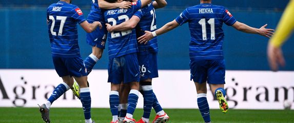 Igrači Dinama slave gol