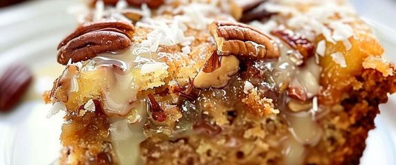 Sočan kolač s ananasom, kokosom i pekan orasima
