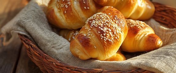 Posne kiflice s bijelim vinom