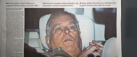 Naslovnica britanskih novina