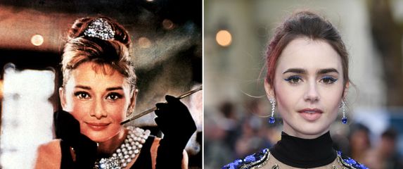 Audrey Hepburn i Lily Collins