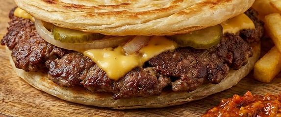 Paratha burger/Ilustracija