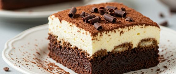 Brownie tiramisu