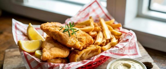 Pržena riba u tijestu s limunom