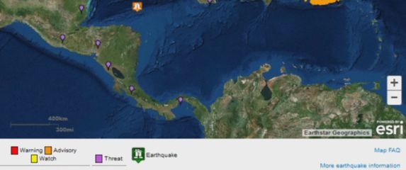 Honduras pogodio jak potres (Screenshot Reuters)