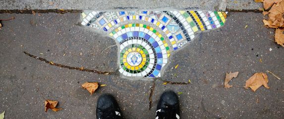 Umjetničke intervencije na pločniku, Francuska - 3