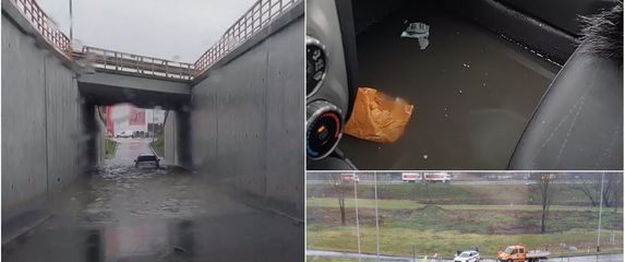 Poplava u podvožnjaku izazvala probleme u prometu