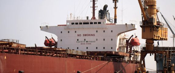 Teretni brod za prijevoz pšenice, ilustracija