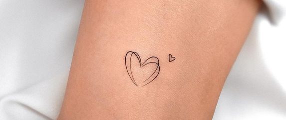 Minimalističke tetovaže s motivom srca