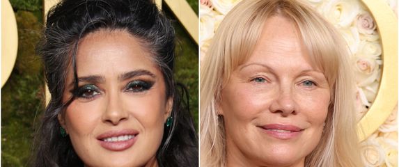 Salma Hayek i Pamela Anderson na Zlatnim globusima