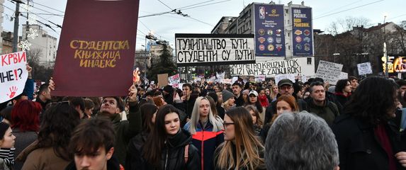 Prosvjed studenata u Beogradu