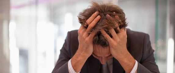 Zabrinuti muškarac, ilustracija