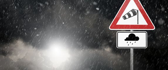 Upozorenje na oborine i jak vjetar