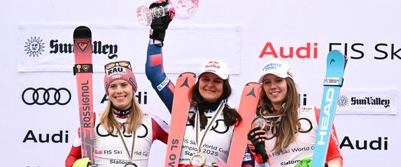 Katharina Liensberger, Zrinka Ljutić i Camille Rast