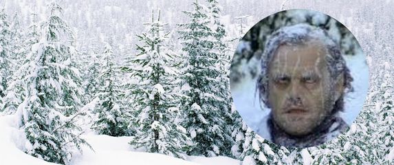 Smrznuti Jack Nicholson u ulozi Jacka Torrencea u filmu 