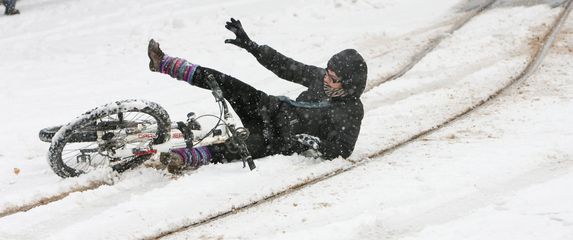 Nesreća na snijegu, ilustracija