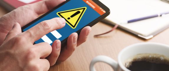 Upozorenje na pametnom telefonu, ilustracija