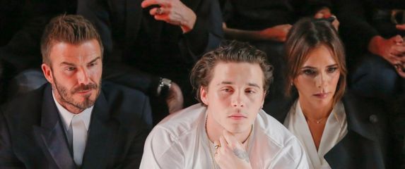 David, Brooklyn i Victoria Beckham