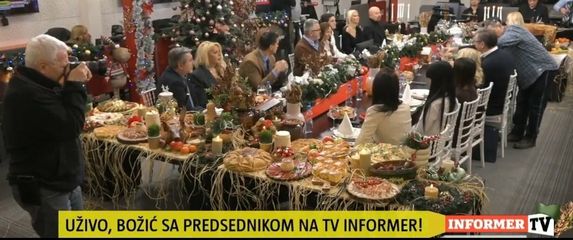 Vučić i Brnabić na TV Informeru za pravoslavni Božić