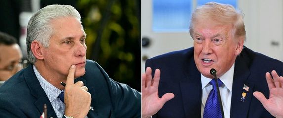 Miguel Diaz-Canel i Donald Trump