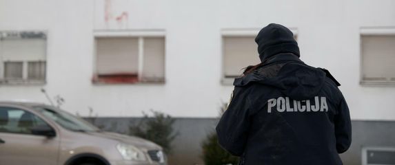 Krv na zgradi u Varaždinu