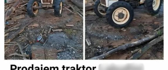 Oglas za prodaju traktora sa smiješnom pogreškom