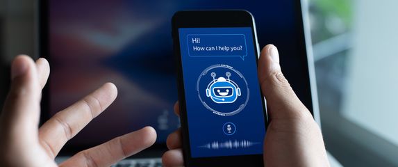 Razgovor s chatbotom, ilustracija