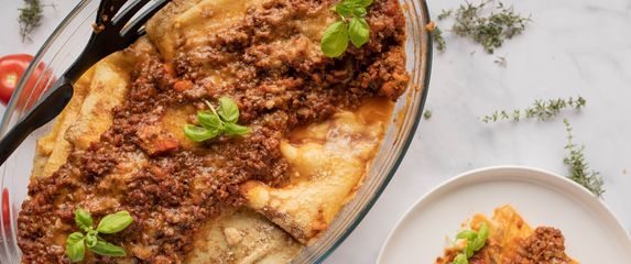 Zapečene palačinke s mesom