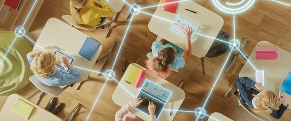 AI u školi, ilustracija