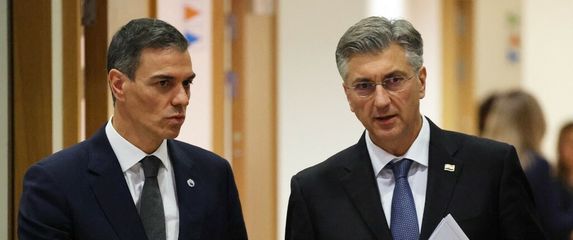 Pedro Sanchez i Andrej Plenković u Bruxellesu