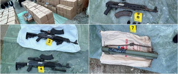 Zaplijenjena droga i oružje