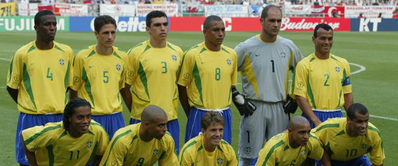 Reprezentacija Brazila koja je bila svjetski prvak 2002. (Foto: AFP)