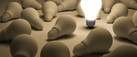 Žarulja kao simbol pameti i dobre ideje