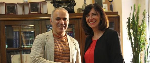 Blaženka Divjak i Gari Kasparov (Foto: Dnevnik.hr)