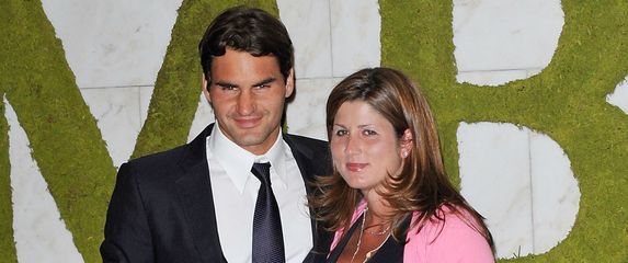 Mirka i Roger Federer neposredno prije rođenja njihovih kćerkica