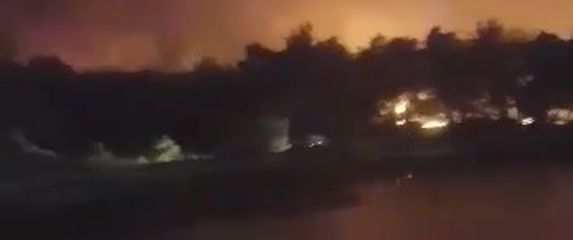 Požar na Zrću (Foto: Čitatelj)