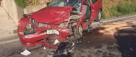 Prometna nesreća u blizini Sinja (Foto: Čitateljica)