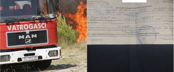 Vatrogasac dobio kaznu za parkiranje nakon 20 sati provedenih na požarištu (Foto: Dnevnik.hr)